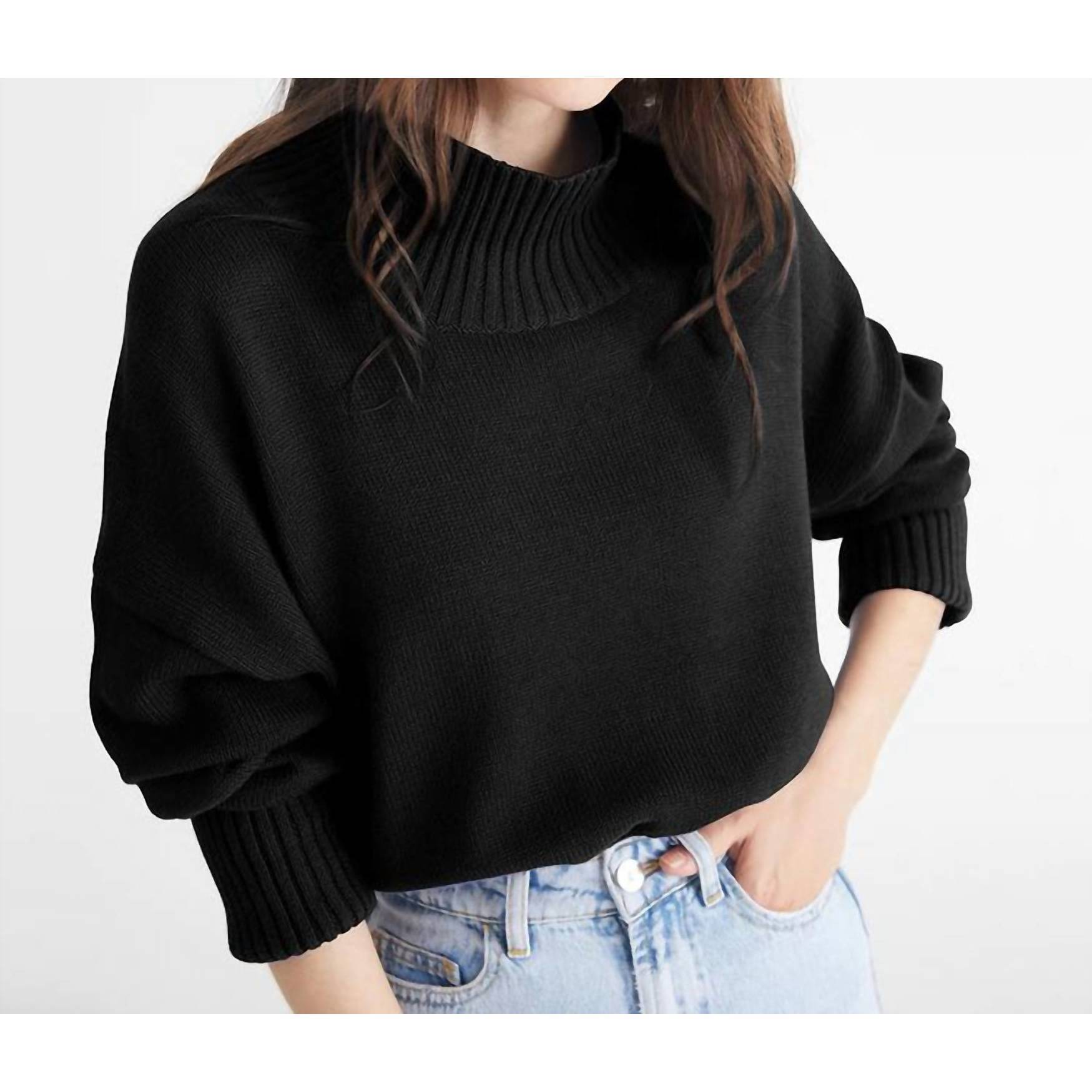 New 525 America Blaire Sweater In Black